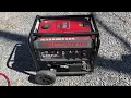 Predator 9000 watt generator from Harbor Freight runtime