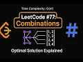 LeetCode 77 Combinations C Solution Backtracking Algorithm