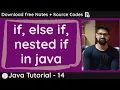 If else if and Nested if else statement in java
