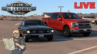 SEXTOU DE CARRO PELOS EUA - DLC ROAD TRIP! | AMERICAN TRUCK SIMULATOR + PXN V12Lite [PT-BR]
