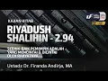 Lagu Kitab Riyadush Shalihin 2.94: Sebaik-baik Pemimpin Adalah Yg Mencintai \u0026 Dicintai oleh Rakyatnya