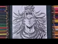 How To Draw Lord Shiva in Anime style Anime Drawing Step By Step