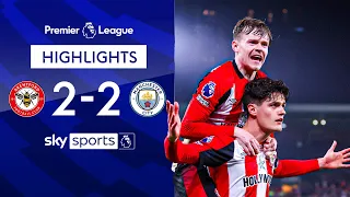 Norgaard seals late Bees comeback against champions 🐝 | Brentford 2-2 Man City | EPL Highlights