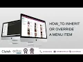 Steps for the configuration of menu item classes and submenu in odoo