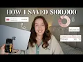 HOW I SAVED 100 000 for a house deposit wedding realistic tips tricks to save money