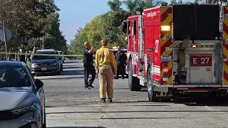 perimeter set for burglary suspect area of Larchmont Los Angeles California