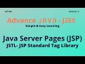 JSTL JSP Standard Tag Library Advance Java Session 11 Aether