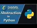 Abstraction in Python Abstract Class and method OOPS in Python Learn Python Programming