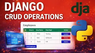 Complete CRUD Operations django project CREATE READ UPDATE and DELETE