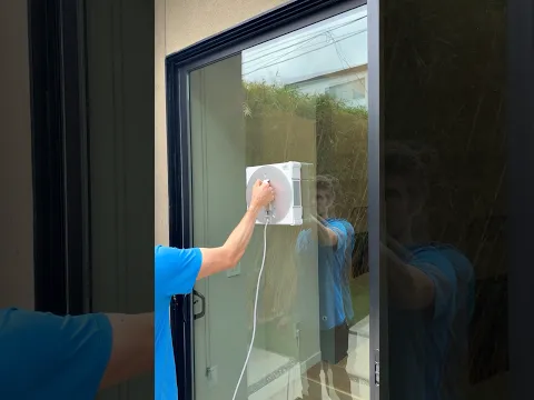 This SUCTIONS On Glass To Clean Your Windows #home #tech