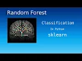 Random Forest Method for Classification in Python - sklearn