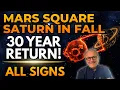 Mars Square Saturn 30 Year Return All Signs