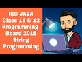 Check Words Beginning with Capital Letter Class 11 12 ISC JAVA 2018 Board String Programming
