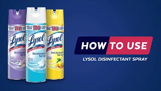 Lysol Disinfectant Spray How To
