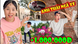 Anh Thái Bất Ngờ Ngã Xe Trong Hầm Tối Khi Thử Thách Tìm MECCHA CHAMELEON Ở Quảng Trường | KN CHENO