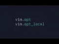 Configure Neovim s Options and per-language config