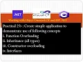 Function Overloading Inheritance Constructor overloading Interfaces Asp net with Csharp