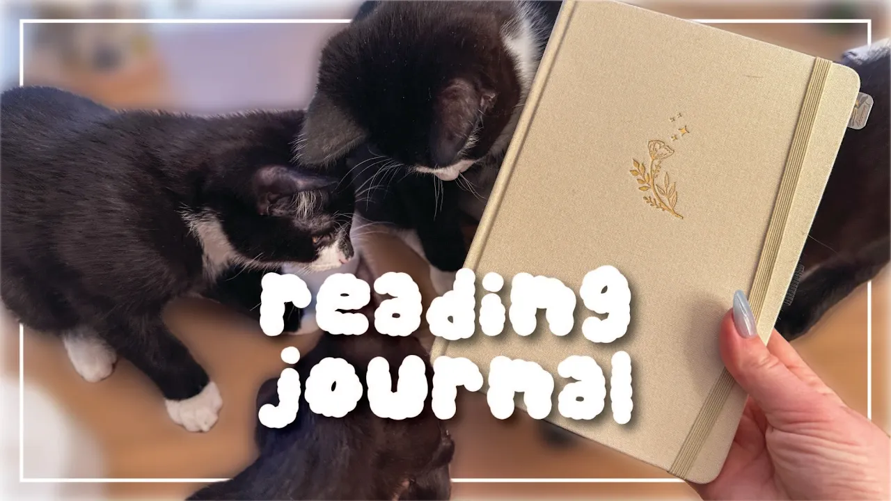 Outline Video 2025 READING JOURNAL SETUP | Journal with kittens | + GIVEAWAY