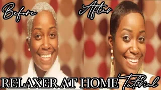 RELAXER AT HOME TUTORIAL USING ORS RELAXER! | Short Relaxed Hair Tutorial