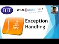BIT SEM1 Java Exception Handling Part 1