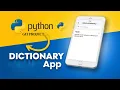 Dictionary app using phyton Must watch Free Source Code