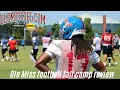 Ole Miss football fall camp day one review W Daylan Flowers