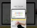 Habit Tracker Google Sheets Template Productivity Planer Spreadsheet Weekly Monthly Goal Planner
