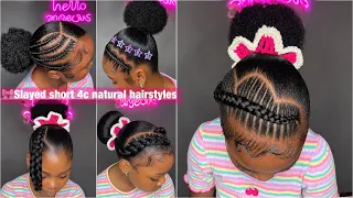 🍒🌷Trendy Short 4C Hairstyles You’ll Want to Try Immediately!✨🌸