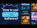 How to use PosterMyWall software Design posters s