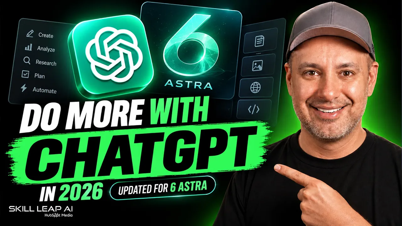 Ultimate Guide to ChatGPT in 2026 (Updated for ChatGPT 6 Astra): video thumbnail