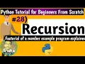 how recursion works in python Python Tutorial for Beginners From Scratch Python Tutorial