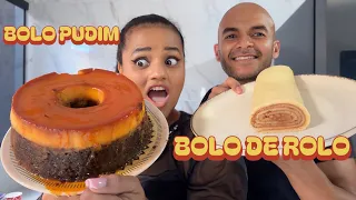 E no desafio de hoje nós vamos fazer /pudim e bolo de rolo visemo