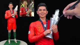 How to make a Ronaldo championship sculpture with polymer clay｜kay’s clay