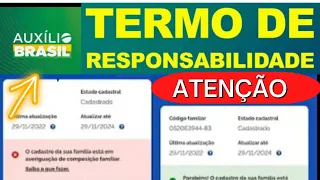 ????TERMO RESPONSABILIDADE Para Receber Pagamento Auxílio Brasil No Mês FEVEREIRO ?
