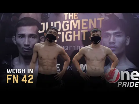 Strawweight: Gideon Manurung VS Daniel Pardede | Weigh In One Pride MMA FN 42