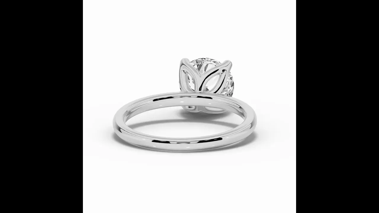 Round Lustre Solitaire