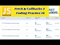 Fetch Callbacks 2 Coding Practice 16 - Answers JavaScript NxtWave CCBP 4 0