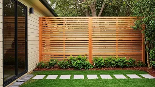 12 Stunning Horizontal Fence Ideas Modern Backyard Privacy Budget-Friendly Styles
