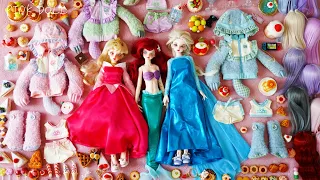 Monster Fashion PRINCESS BJD Unboxing dressup Aurora Elsa Ariel 着せ替え ドール プリンセス アリエル オーロラ姫 エルサ