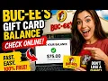 How to check Buc-ee s gift card balance online