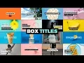 Self Resizing Box Titles Pack - After Effects Template