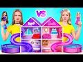 Download Lagu We Build Amazing Doll House | Barbie vs Bratz Challenge by Multi DO Girls