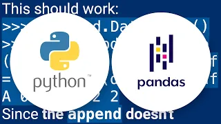 Appending to an empty DataFrame in Pandas