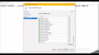 how to generate Sql Script in Sql Server Management Studio