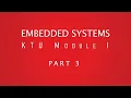 Embedded Systems Module 1 EDLC Embedded System Design Process Development Life Cycle