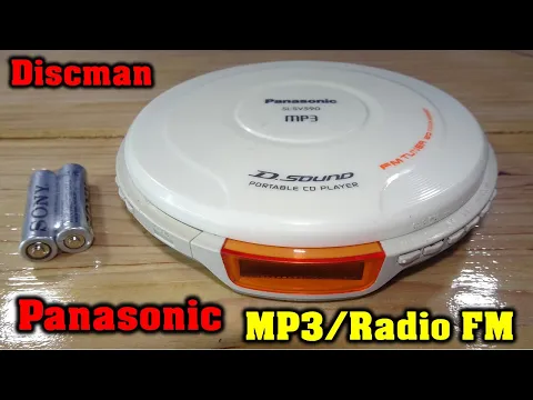 Download MP3 Discman Panasonic MP3 SL-SV590 Radio fm radio  cd player AA batteries test MP3 walkman