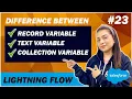 EP - 23 DIFFERENCE BETWEEN RECORD VARIABLE TEXT VARIABLE AND RECORD COLLECTION VARIABLE