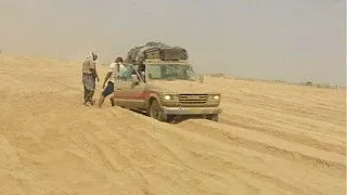الصحراء تبتلع المسافرين والسيارات في خط الرويك مارب الجوف اليمن السعوديه دندنها