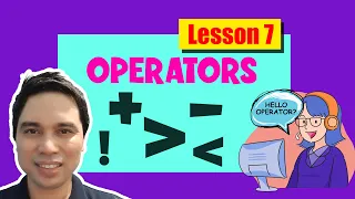 Operators and Boolean