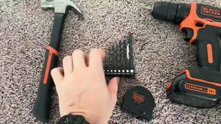 BLACK DECKER 12V MAX Drill Home Tool Kit Review perfect for amateurs like myself